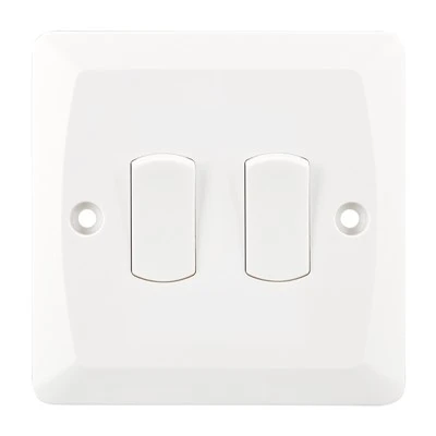 Bakelite 2 Gang 1 Way Switch