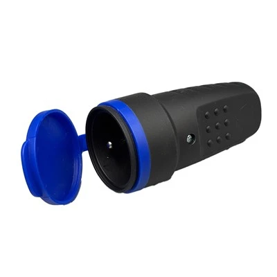 Guminis Schuko Socket 16a Juodas